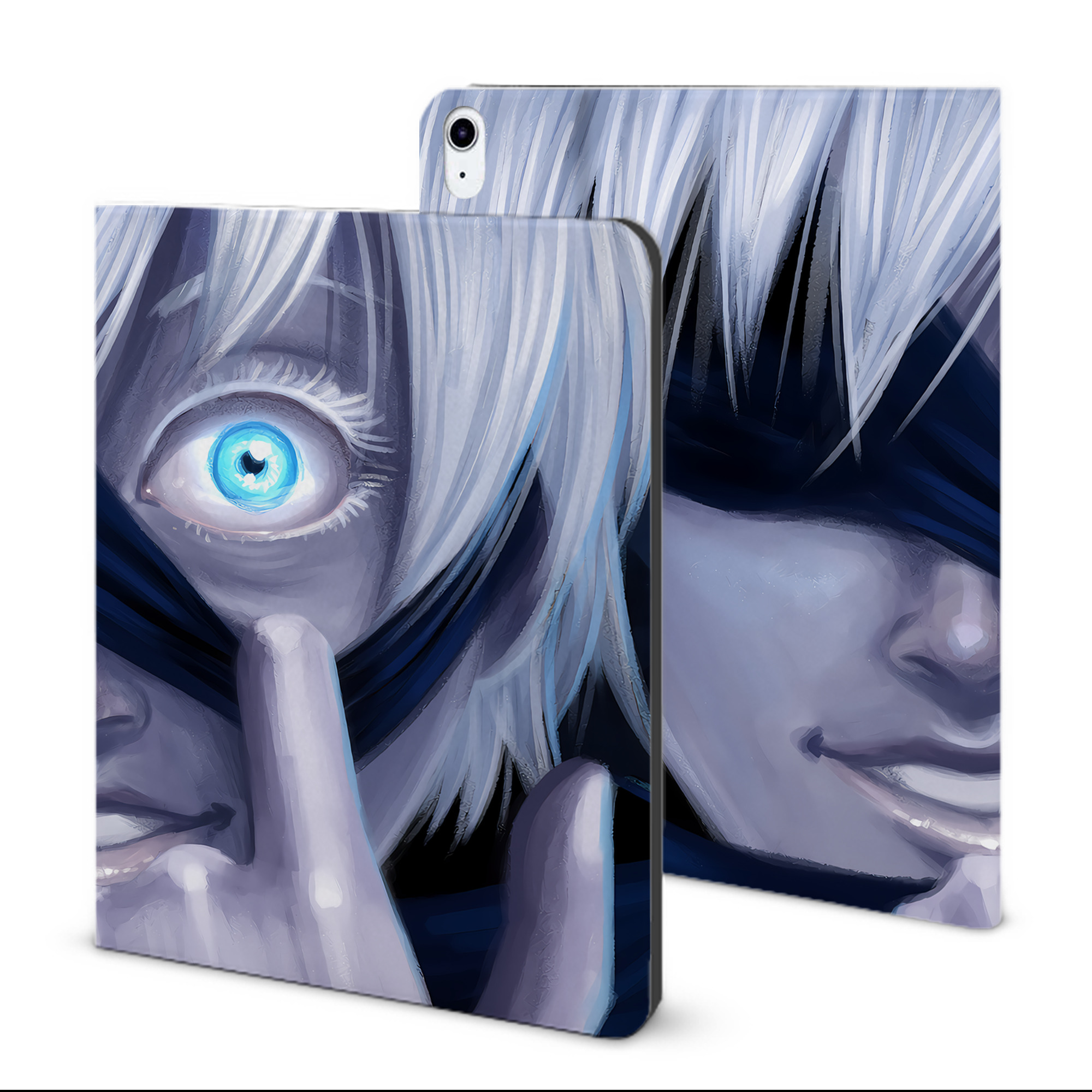 （画像用） 呪術廻戦 Jujutsu Kaisen IPad ケース ブック型 PUレザー TPU 耐衝撃 軽量 薄型 ペン収納なし 全面保護 IPad 各モデル対応